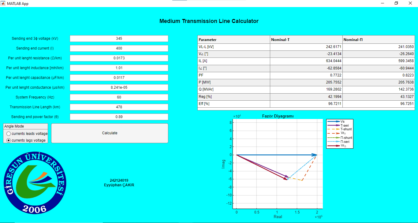 Transmission Line Calculator — project image